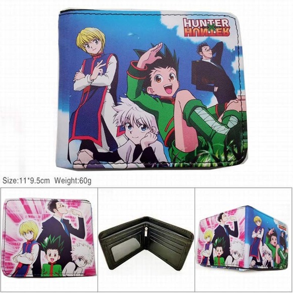 Japanese Anime Hunter X Hunter Characters One Size Leather Purse Green Wallet A - Picture 1 of 3